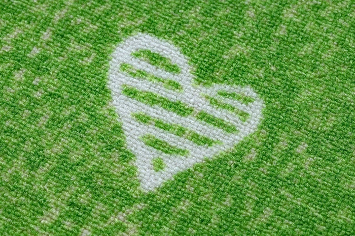 rugsx Teppich für Kinder Hearts Jeans, Vintage Herzen - grün Kreis 100 cm HEARTS grün kreis 100 cm,
