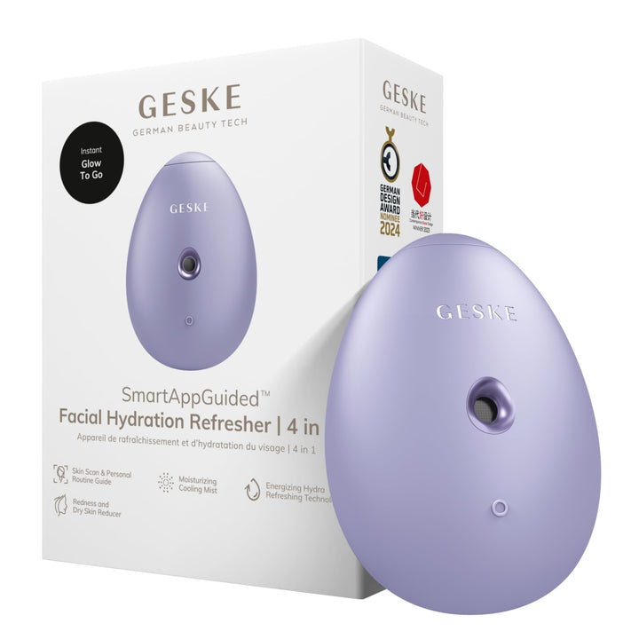 GESKE | SmartAppGuided™ Facial Hydration Refresher | 4 in 1 | Wasserzerstäuber | Gesichtsdampfer | W