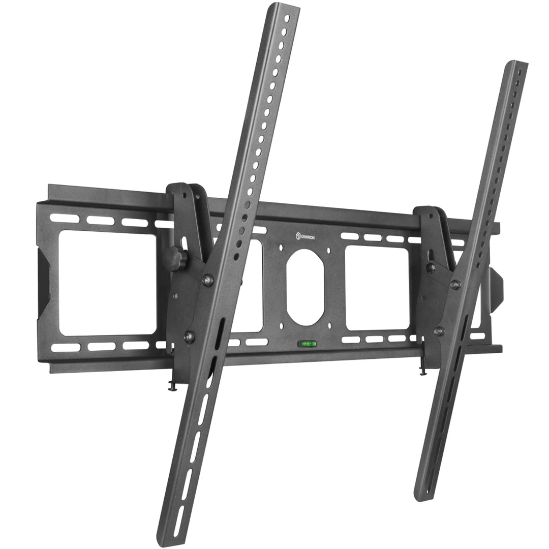 ONKRON TV Wandhalterung neigbar für 55-100 Zoll Fernseher bis zu 75 kg, TV Halterung flach Ultra Sli