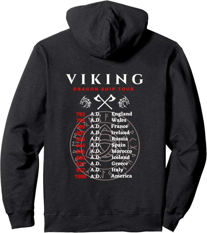Wikinger Welttournee-Viking World Tour Pullover Hoodie