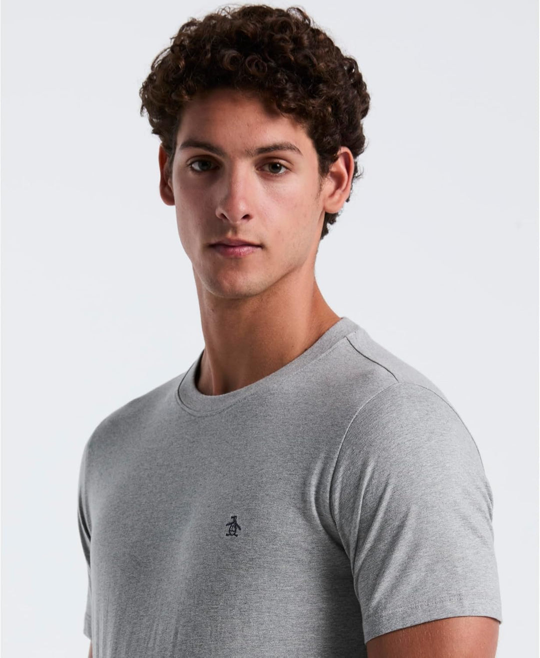 Original Pengun Herren Small Embroidered Logo T-Shirt L Rain Heather, 080, L Rain Heather, 080