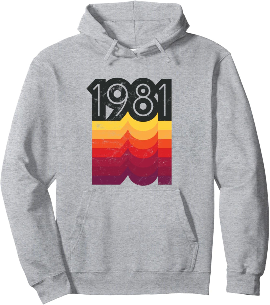 80er Jahre Stil Retro Geburtstag Vintage 1981 Pullover Hoodie