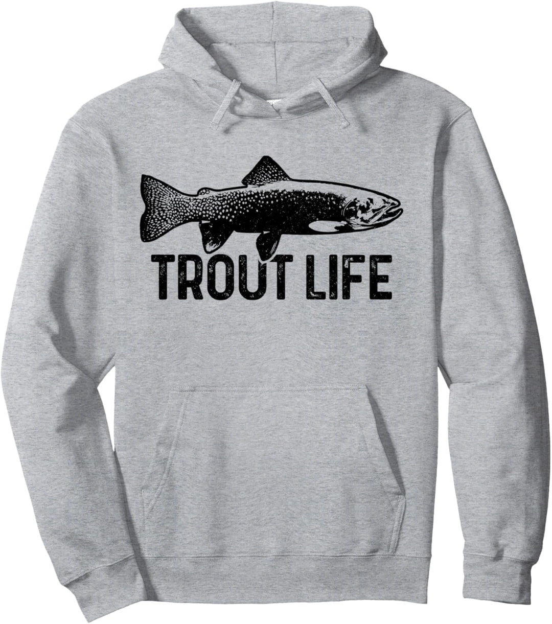 Forelle Angler Fliegenfischer Geschenk Angeln Fliegenfischen Pullover Hoodie