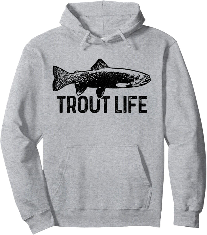 Forelle Angler Fliegenfischer Geschenk Angeln Fliegenfischen Pullover Hoodie