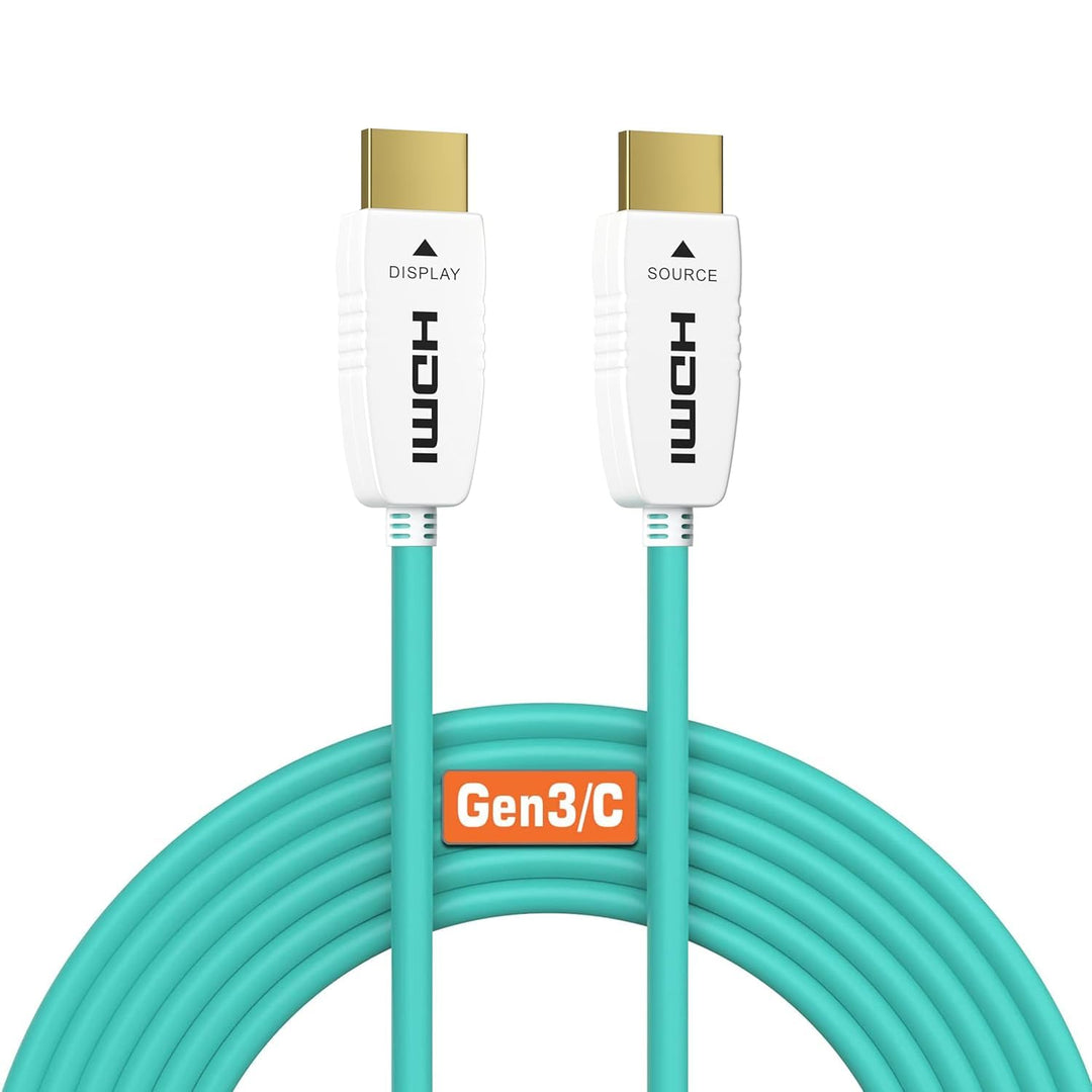 RUIPRO 8K HDMI Glasfaserkabel 25M, Optisches HDMI 2.1 48Gbps 8K@60Hz 4K@120Hz Dynamic HDR eARC Dolby