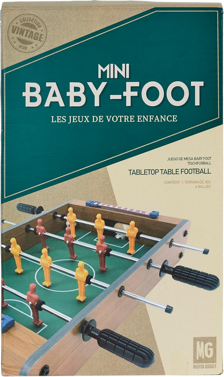 Mister Gadget MG2018 Tischfussball Baby Foot, mit Halterung und Montageanleitung (Deutsch Nicht gara