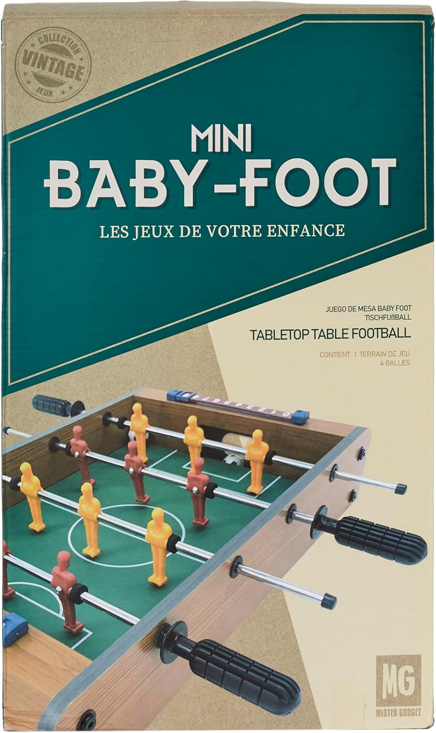 Mister Gadget MG2018 Tischfussball Baby Foot, mit Halterung und Montageanleitung (Deutsch Nicht gara