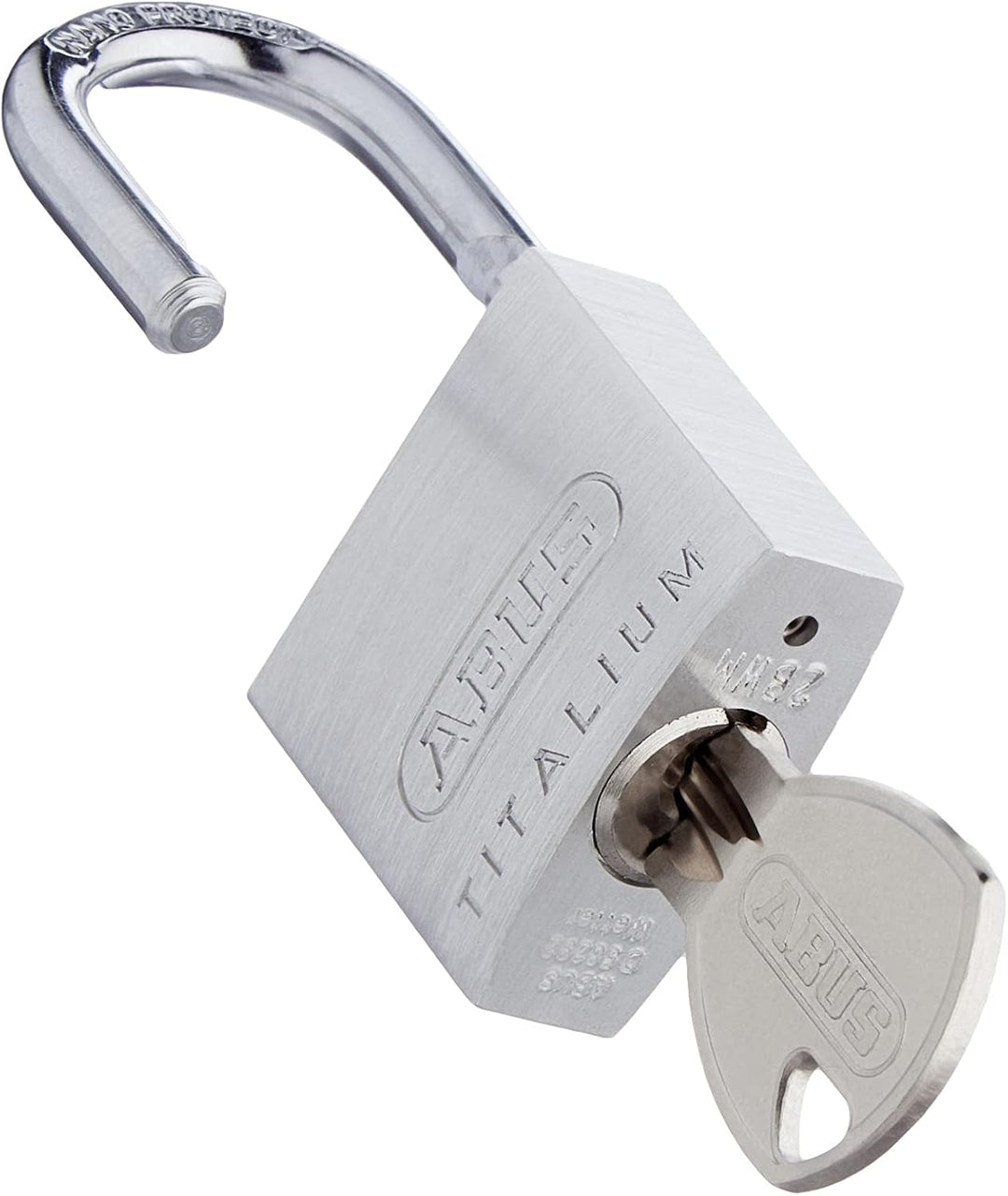 ABUS Vorhängeschloss Titalium 64TI/30-2er Set, gleichschliessend - Kellerschloss mit Schlosskörper a