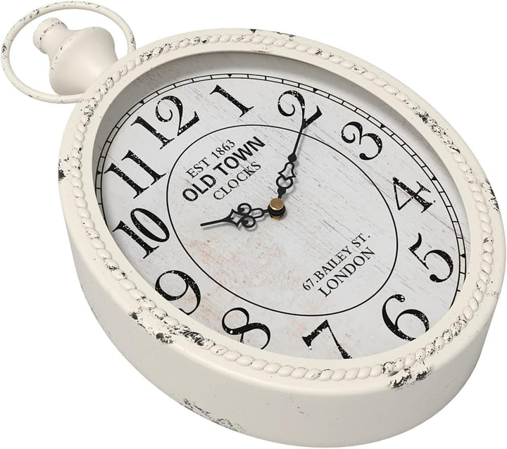 Menterry Europäischen Retro Oval Wanduhr, antike altmodische Design, Vintage-Stil, batteriebetrieben