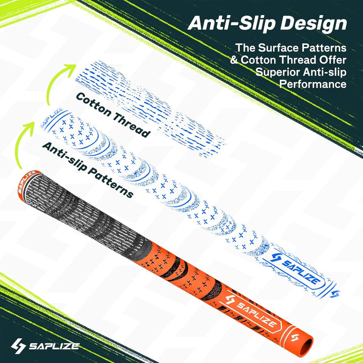 SAPLIZE CL03 Hybrid Golfgriffe, 13 Stück, Optionen des Basis-Sets (13 Griffe) oder Deluxe-Kit (13 Gr
