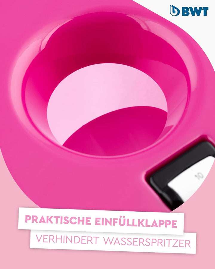 BWT - 814134 - Filterkartusche Magnesium Mineralized Water & Wasserfilter Vida Rosa 2,6L | Filter mi