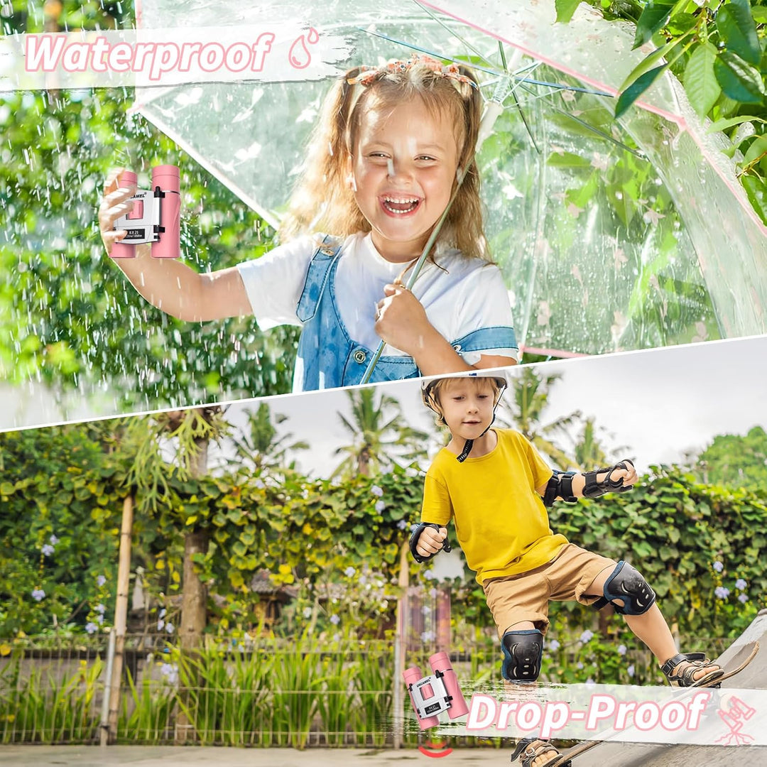 USCAMEL Fernglas für Kinder, Kompakt 8×21 Fernglas Erwachsene, Mini Reisen Fernglas für Vogelbeobach