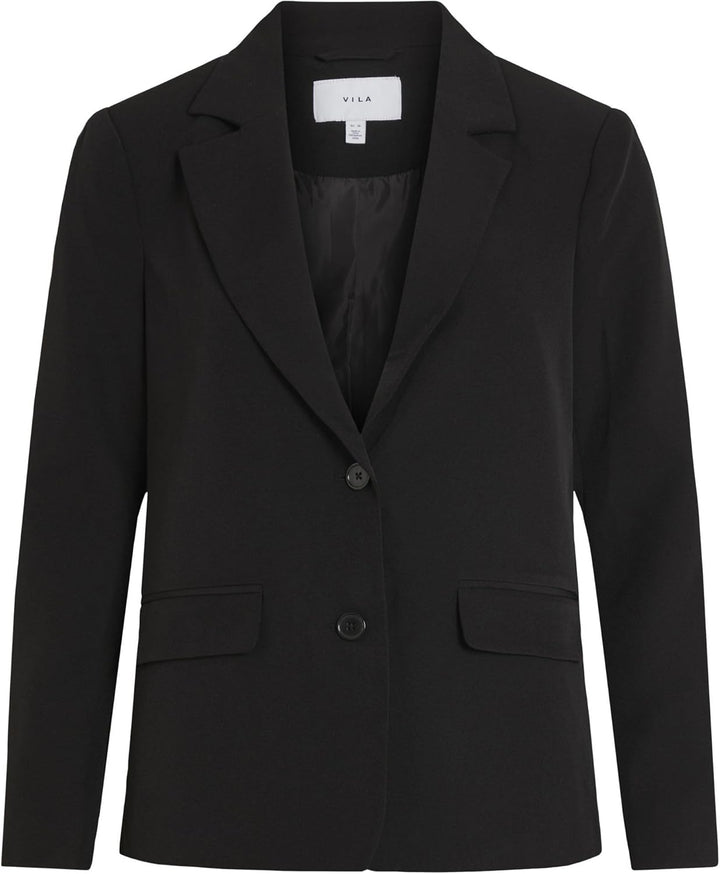 Vila Damen Vikamma Loose Noos Blazer 34 Schwarz, 34 Schwarz