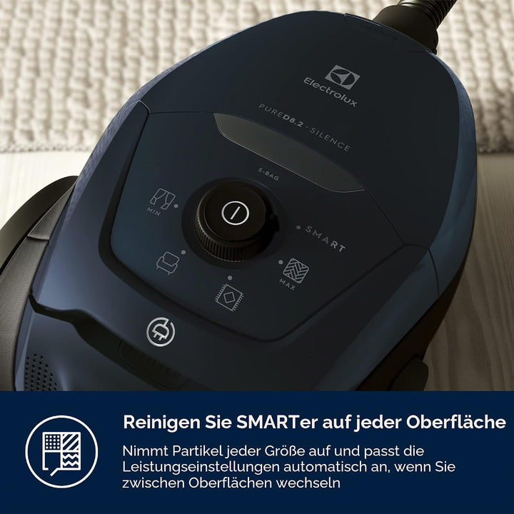 Electrolux PD82-4ST Staubsauger mit Beutel, max. Leistung 600 W, AeroPro Absaugsystem, 2 Bürsten, 3-