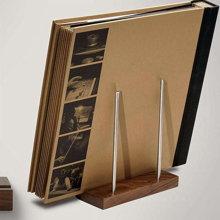 Schallplattenständer 20x9x20cm Wood Plattenhalter Vinyl Schallplatten Aufbewahrung Aufzeichnungstabe