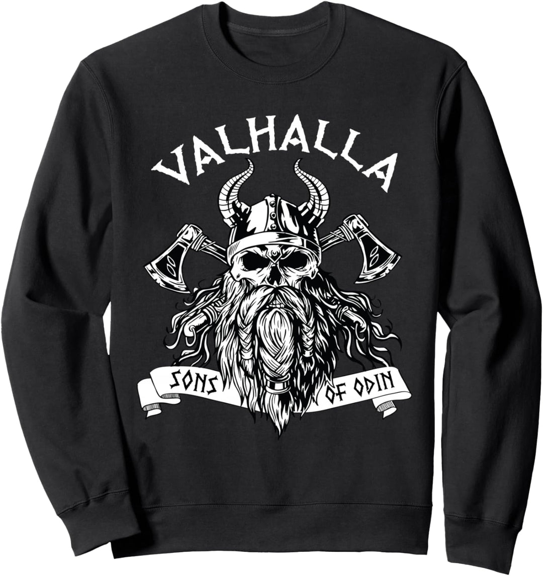 Wikinger Valhalla Sons Of Odin Nordisch Nordisch Thor Mythologie Sweatshirt