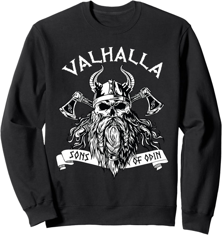 Wikinger Valhalla Sons Of Odin Nordisch Nordisch Thor Mythologie Sweatshirt