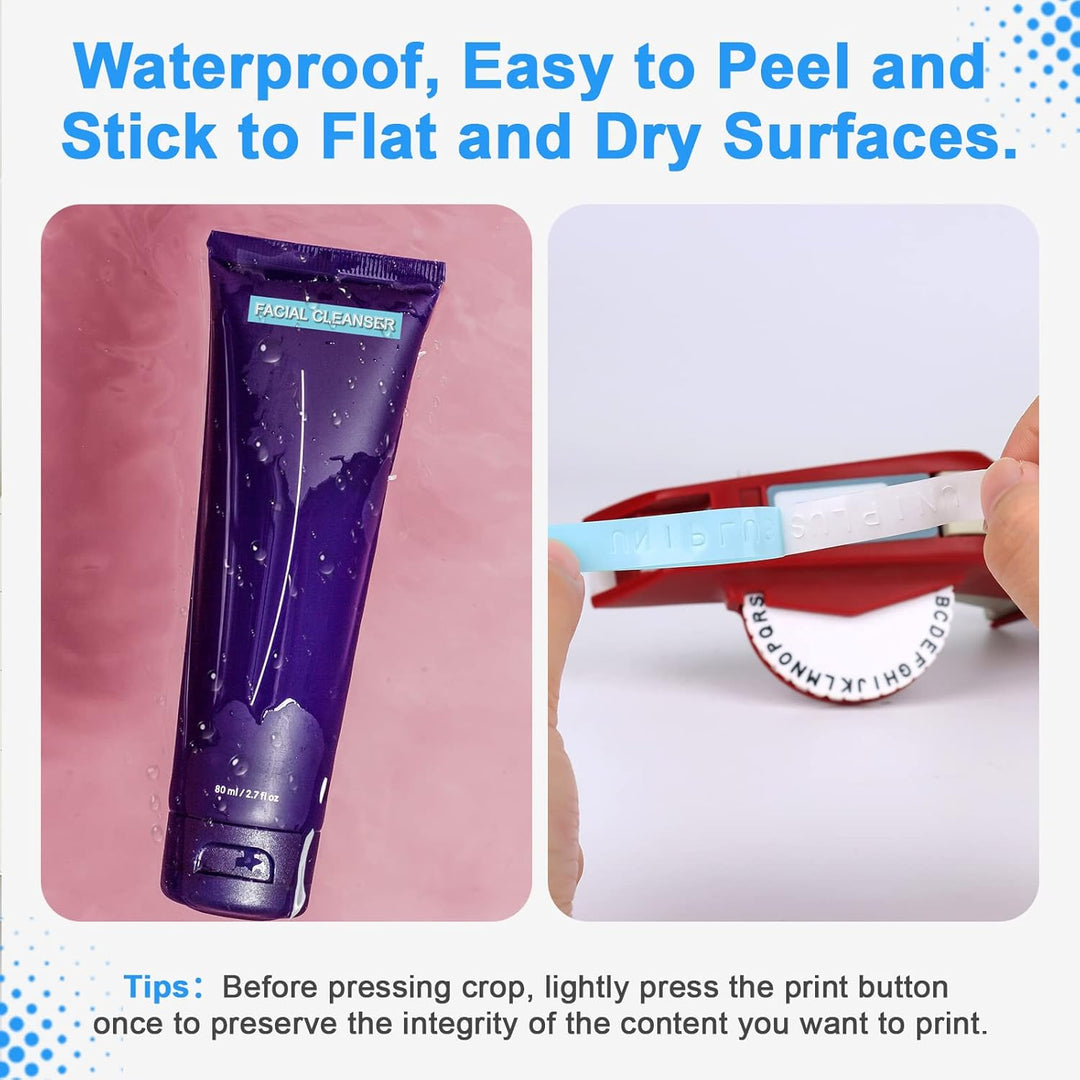 UniPlus Kompatible Omega Etikettenband Ersatz für Dymo Prägebänder S0717930 S0717900 9 mm x 3 m Selb