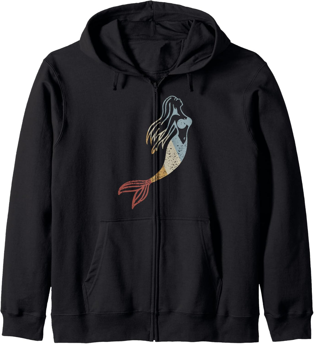 Meerjungfrau Retro Style Vintage Kapuzenjacke