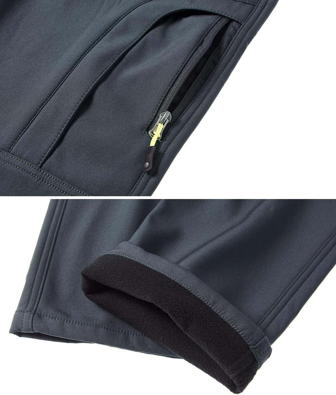 CARWORNIC Herren Wanderhose Wasserdicht Skihose Softshellhose Trekkinghose 36W / 32L #2 Grau-blau, 3