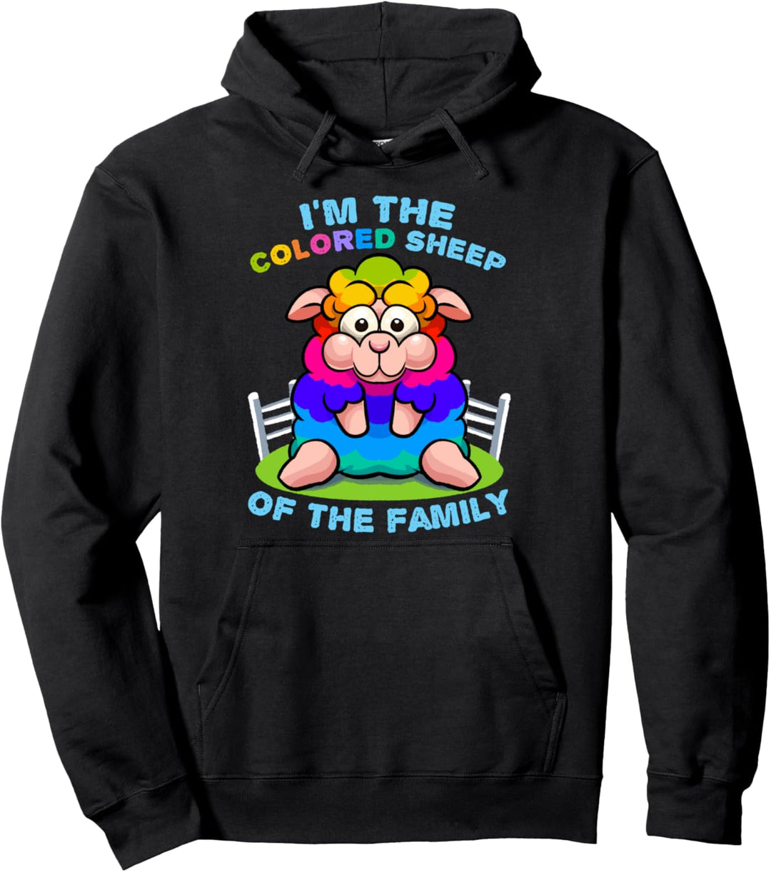 Regenbogen Schaf Der Familie LGBTQ Pride Queer Sohn Tochter Pullover Hoodie
