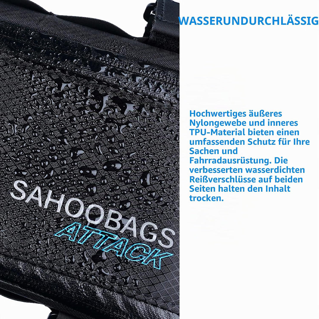Tofern Rahmentasche für Fahrrad Bike Tasche Oberrohrtasche Lang Werkzeugtasche Wasserdicht Erweiterb