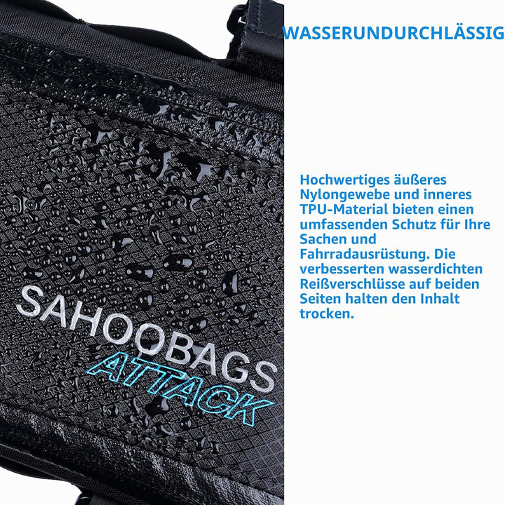 Tofern Rahmentasche für Fahrrad Bike Tasche Oberrohrtasche Lang Werkzeugtasche Wasserdicht Erweiterb