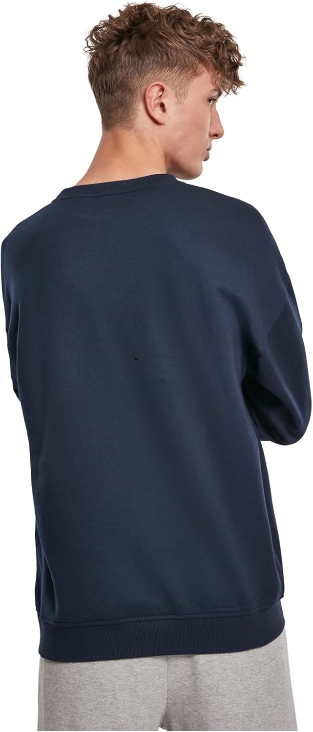 Urban Classics Basic Crewneck Männer Langarmshirt schwarz Basics, Streetwear XS Grosse Grössen Midni