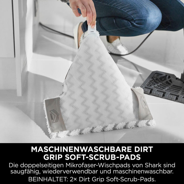 Shark Boden- & Hand-Dampfreiniger [S6005EU] Dampfmopp, Multi-Funktionsgerät, Weiss/Grau 3-in-1