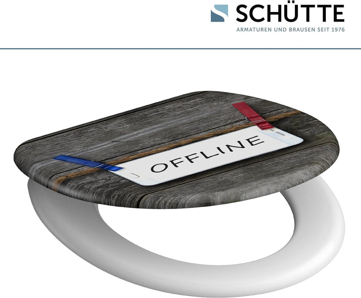 SCHÜTTE 82157 Duroplast WC-Sitz OFFLINE mit Absenkautomatik,, Offline