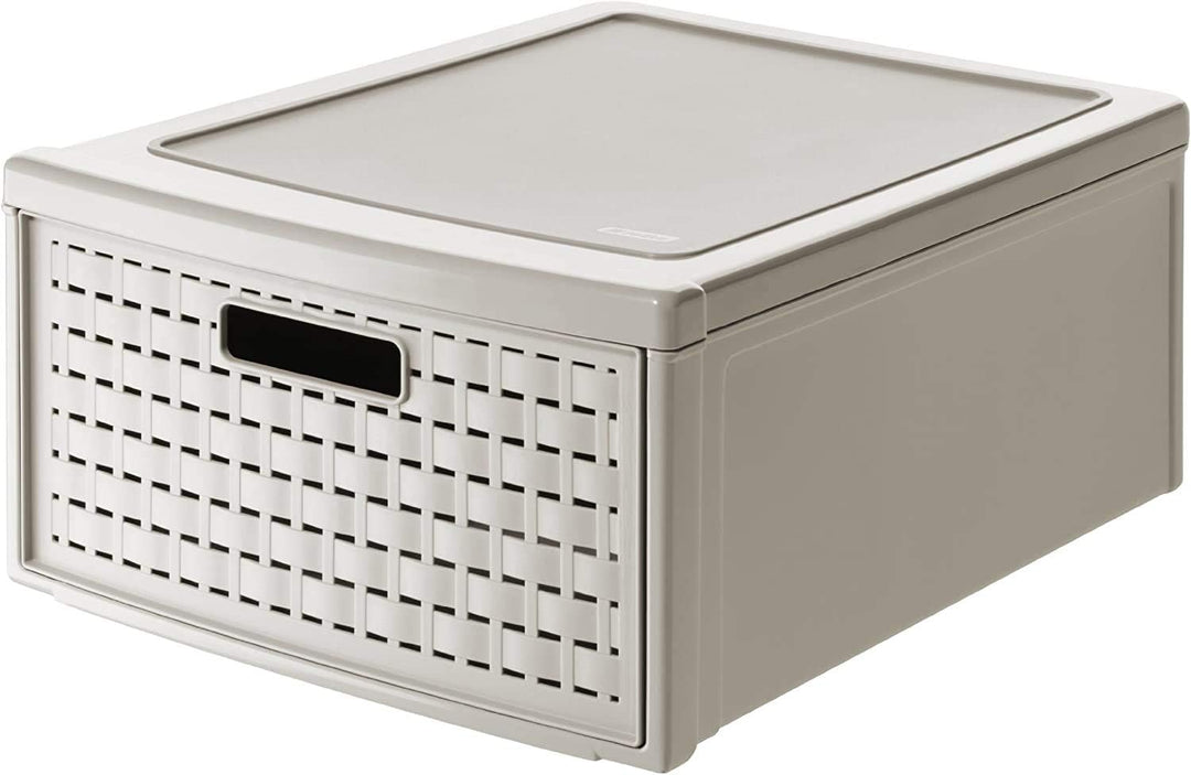 Rotho Country Schubladenbox 19.2l, Kunststoff, beige Beige 19.2l, Beige 19.2l