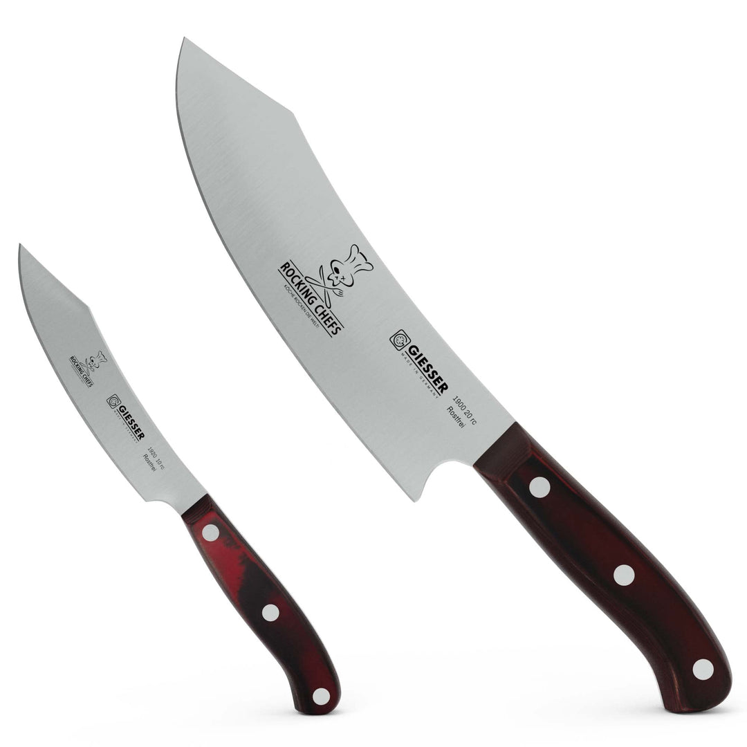 Giesser seit 1776 - Made in Germany - PremiumCut, Rocking Chef, Messerset 2 teilig, Kochmesser 20 cm