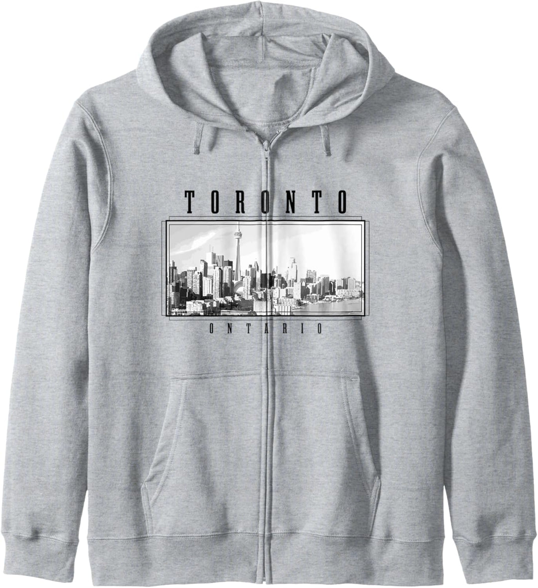 Toronto Ontario Kanada Vintage Souvenir Skyline Kapuzenjacke