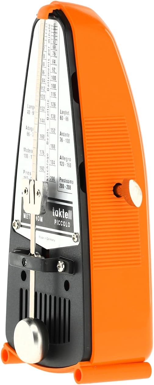 Wittner Metronom 830 231 Kunststoffgehäuse ohne Glocke Taktell Piccolo orange orange Single, orange