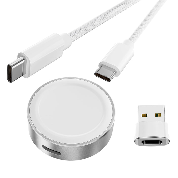 Basesailor Magnetisches Ladegerät für Apple Watch 11 10,5W USB C kabelloser Ladedock,Multi Ladeadapt