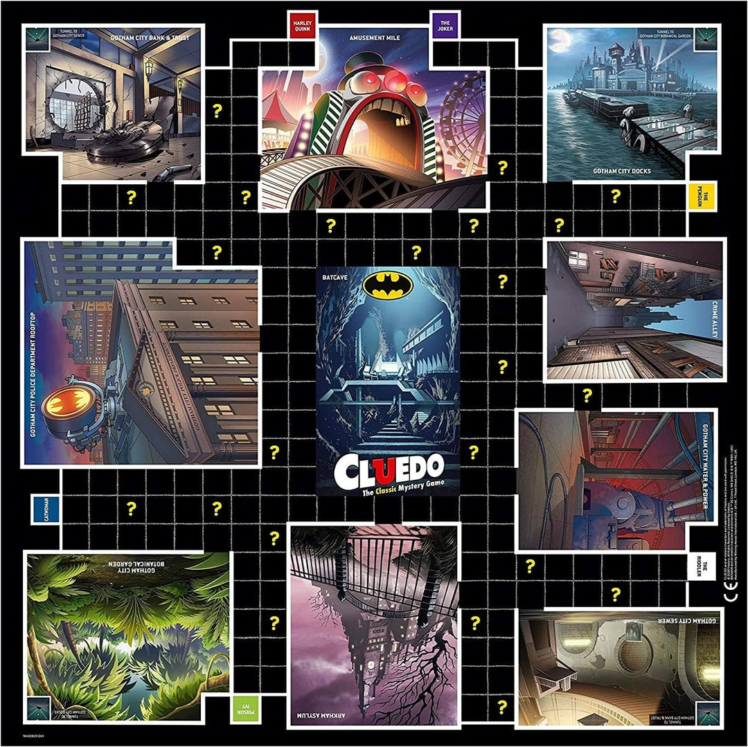 Cluedo Batman - Cluedo Winning Moves Mystery Brettspiel - Löse das Rätsel in Gotham City - Spanische