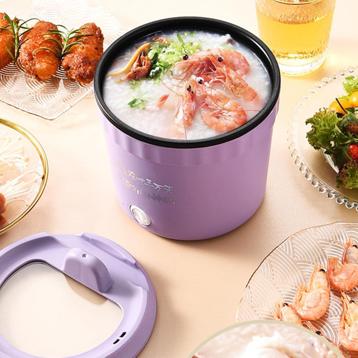 450W Elektrikkocher Hot Pot 1,2 L Non -Stick -Beschichtung Automatisches Ausschalten für Ramensuppe