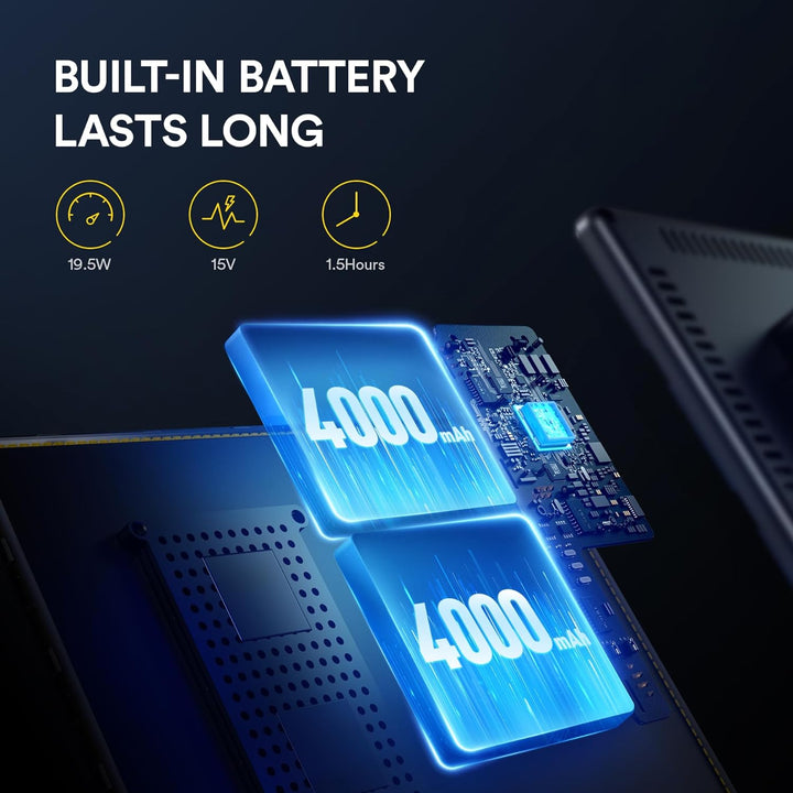 RALENO LED Videoleuchte, 19.5W Videolicht Eingebaute 2 * 4000mAh Akku CRI95+ 3200K-5600K Einstellbar