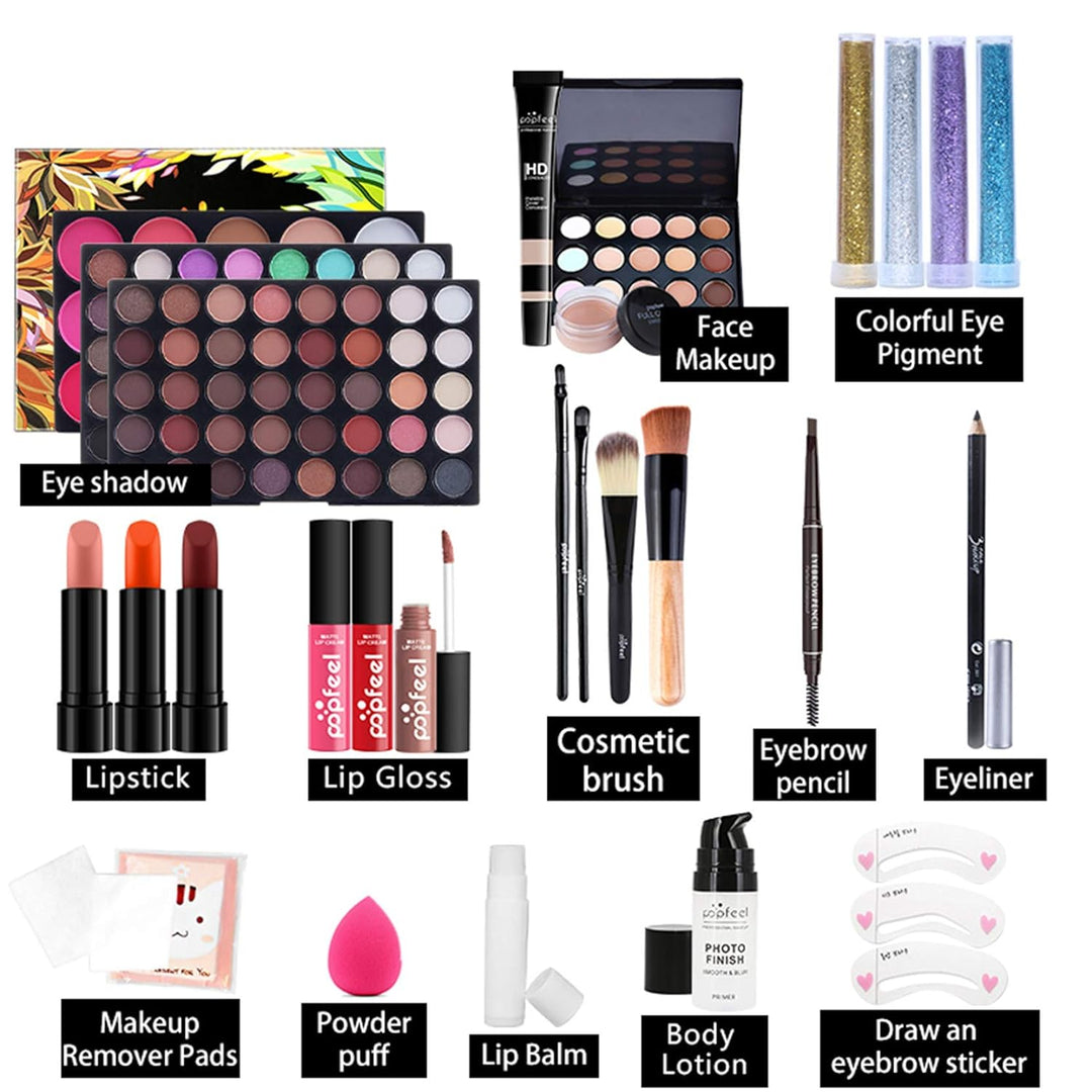 FantasyDay Multifunktions Exquisite Kosmetik Geschenkset Make-up Schmink Kit für Gesicht, Augen und