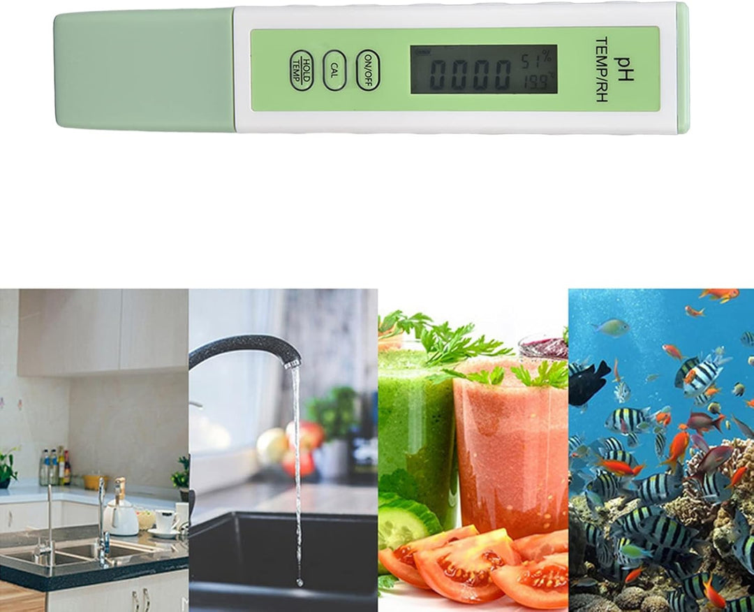 Haofy Digitales PH-Messgerät, 2-in-1-Wassertester PH-Tester Temperatur-Feuchtigkeitsüberwachungsstif