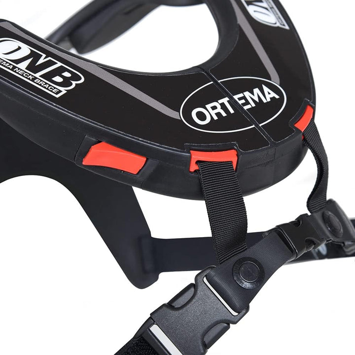 ORTEMA ONB Neck Brace (Gr.S schwarz) Design K4 - Nackenschutz - aus Hochleistungskunststoff und mit