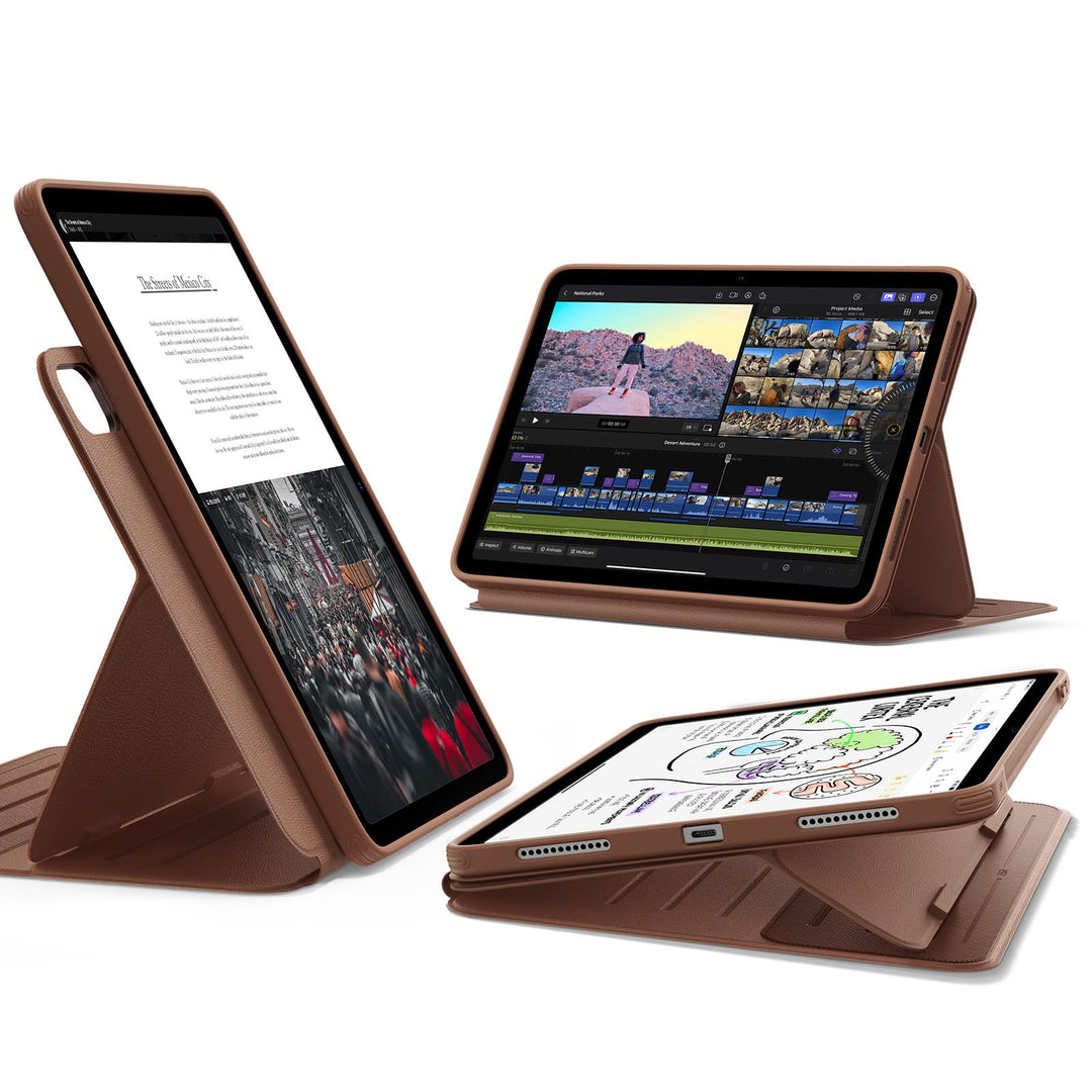 ESR für iPad Air 13 Zoll M3/M2 Hülle (2025/2024), Drehbare Hülle mit Abnehmbarer Magnetabdeckung, St