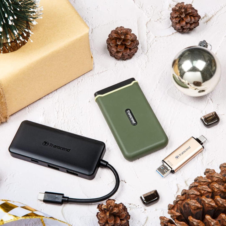 Transcend 2TB USB 3.2 Gen 2x2 USB Type-C ESD380C Portable SSD Solid State Drive TS2TESD380C
