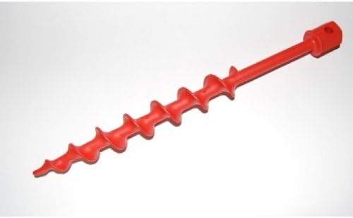 6 x 13 mm STAHLSCHÄKEL mit 6 x ERDSANDWURM - Zelthering - aus UV beständigem glasfaserverstärktem PO