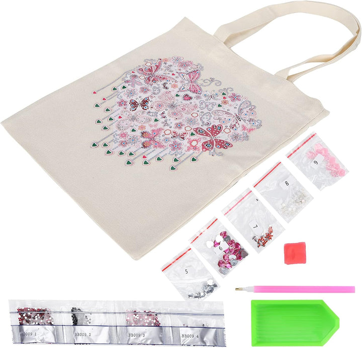 Zerodis Diamant-Malertasche Handgefertigte Wiederverwendbare Kunsthandtasche Diamant-Stickbox für Er