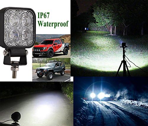4X 12W LED Arbeitsscheinwerfer IP67 Offroad Lampe Scheinwerfer LED Arbeitslicht 12V 24V Zusatzschein