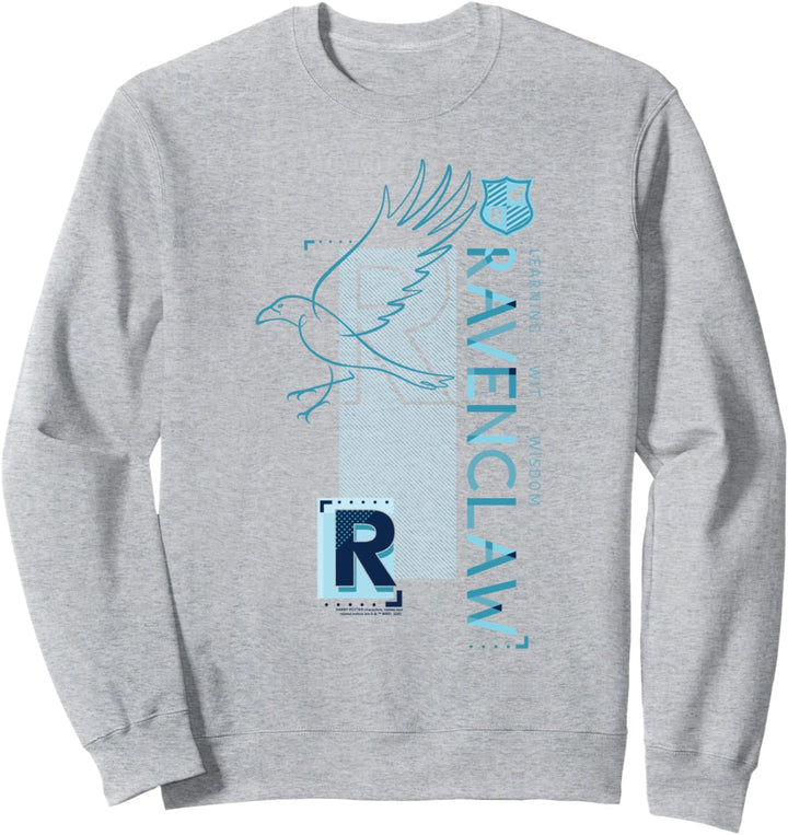 Harry Potter Ravenclaw Pattern Crest Sweatshirt
