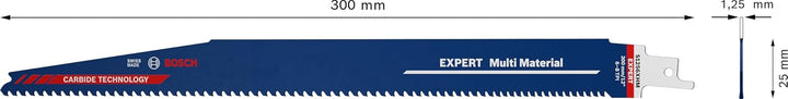 Bosch Professional 10x Expert ‘Multi Material’ S 1256 XHM Säbelsägeblatt (für Gusseisen, Länge 300 m