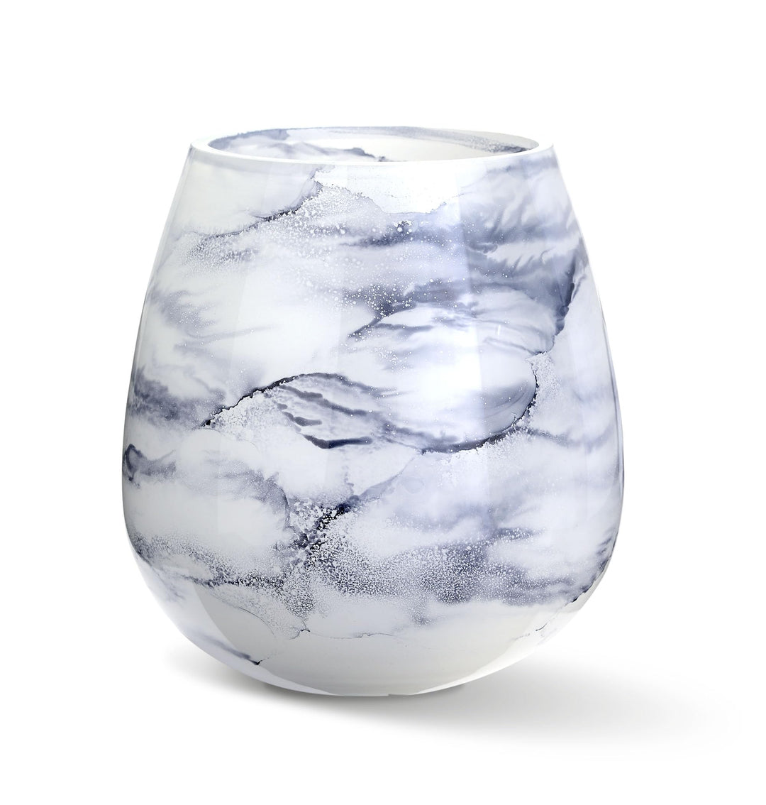 Terroso – Vase – Mundgeblasenes arktisches Glas – Luxuriöses Erscheinungsbild, Stilvoll &amp; Elegant -