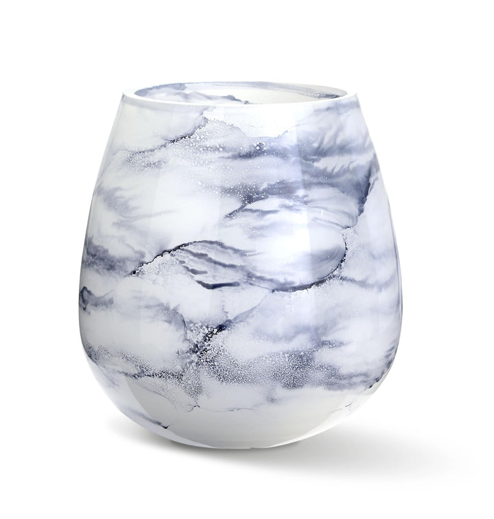 Terroso – Vase – Mundgeblasenes arktisches Glas – Luxuriöses Erscheinungsbild, Stilvoll &amp; Elegant -